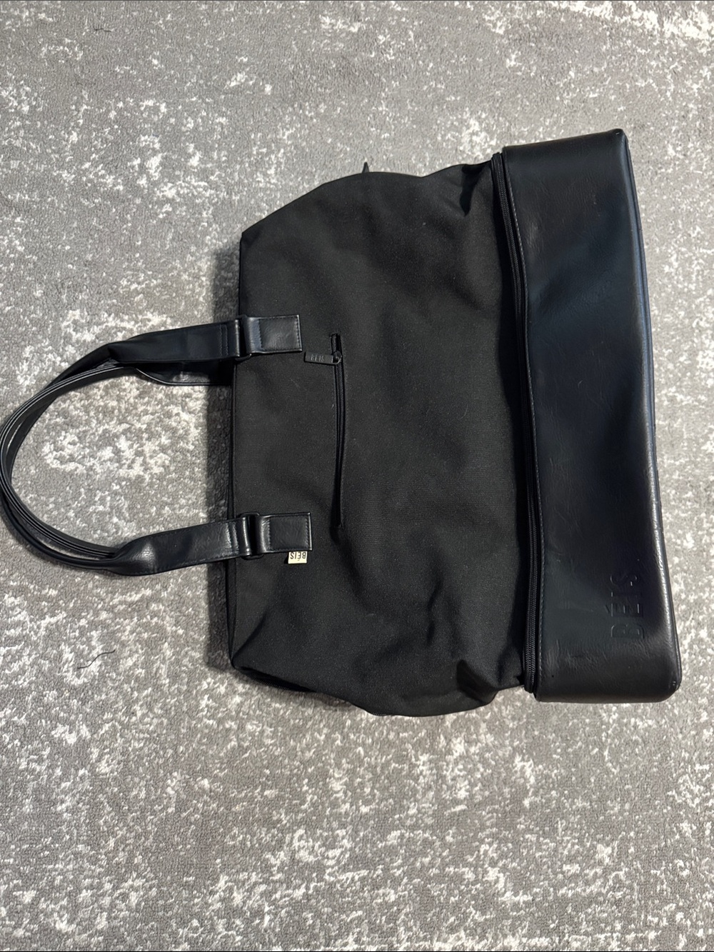 BEIS Black Weekender Duffle Bag